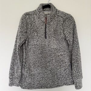 Weatherproof Gray Sherpa-Lined Pullover Jacket